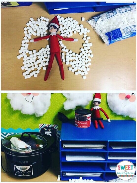 snow angels and hot chocolate