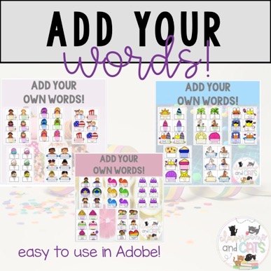 Editable Sight Word Games- Click Here to Buy