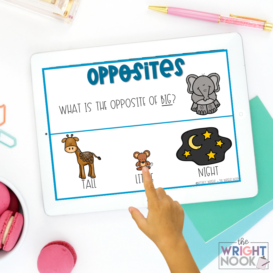 Identifying Opposites Free Boom Cards