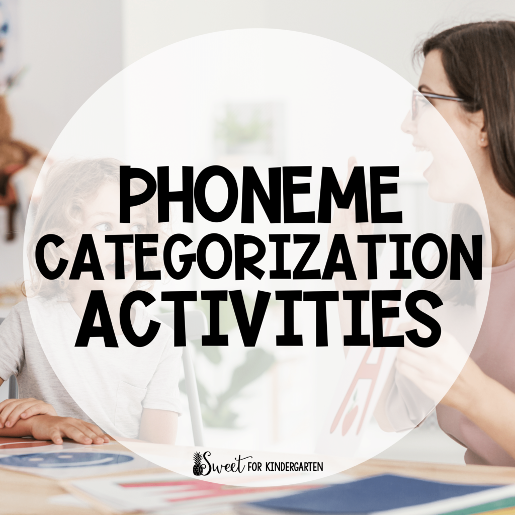 Phoneme Categorization Activities