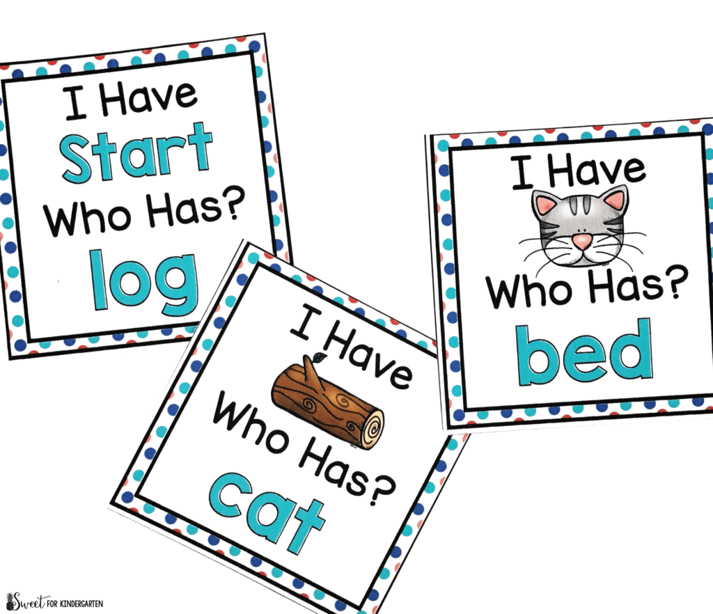 CVC Word Game- I Have Who Has