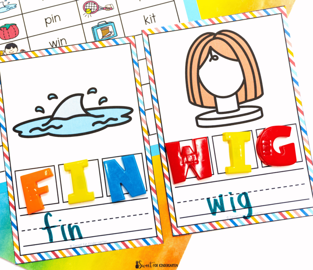 CVC Word Spelling Mats