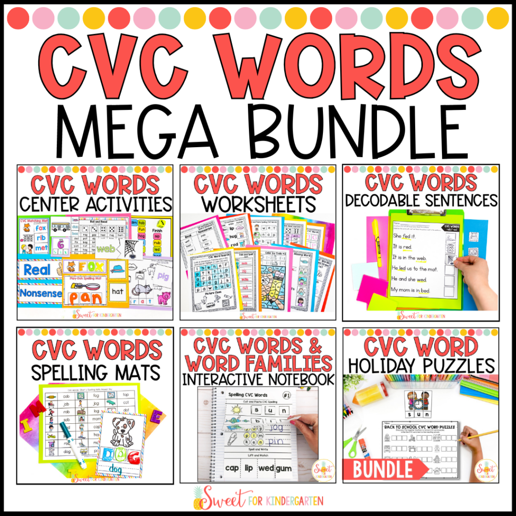 Click here to check out the CVC Words Mega Bundle