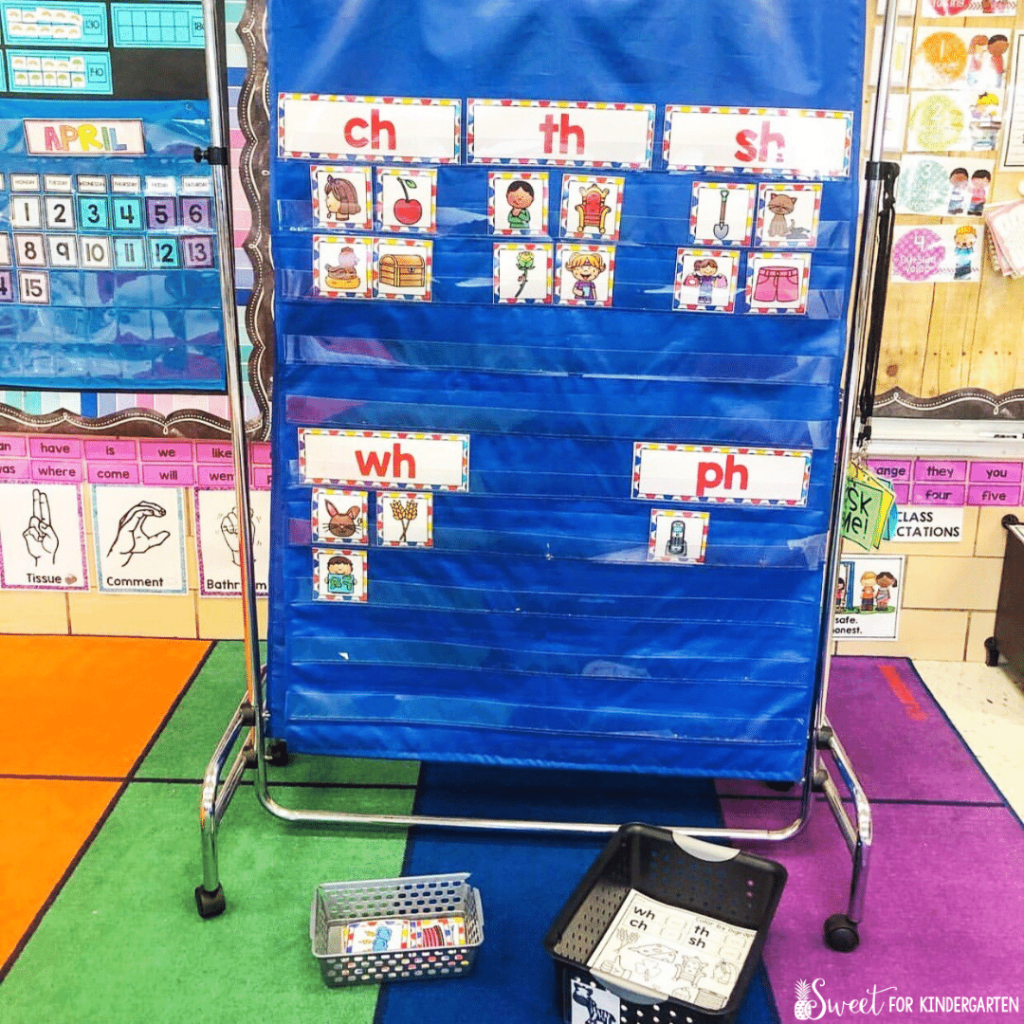 picture sort for whole group phonics lesson
