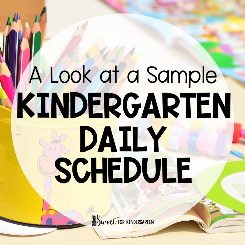 Sample Daily Kindergarten schedule