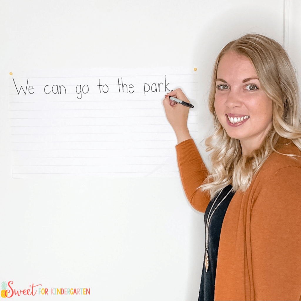 model sentence writing