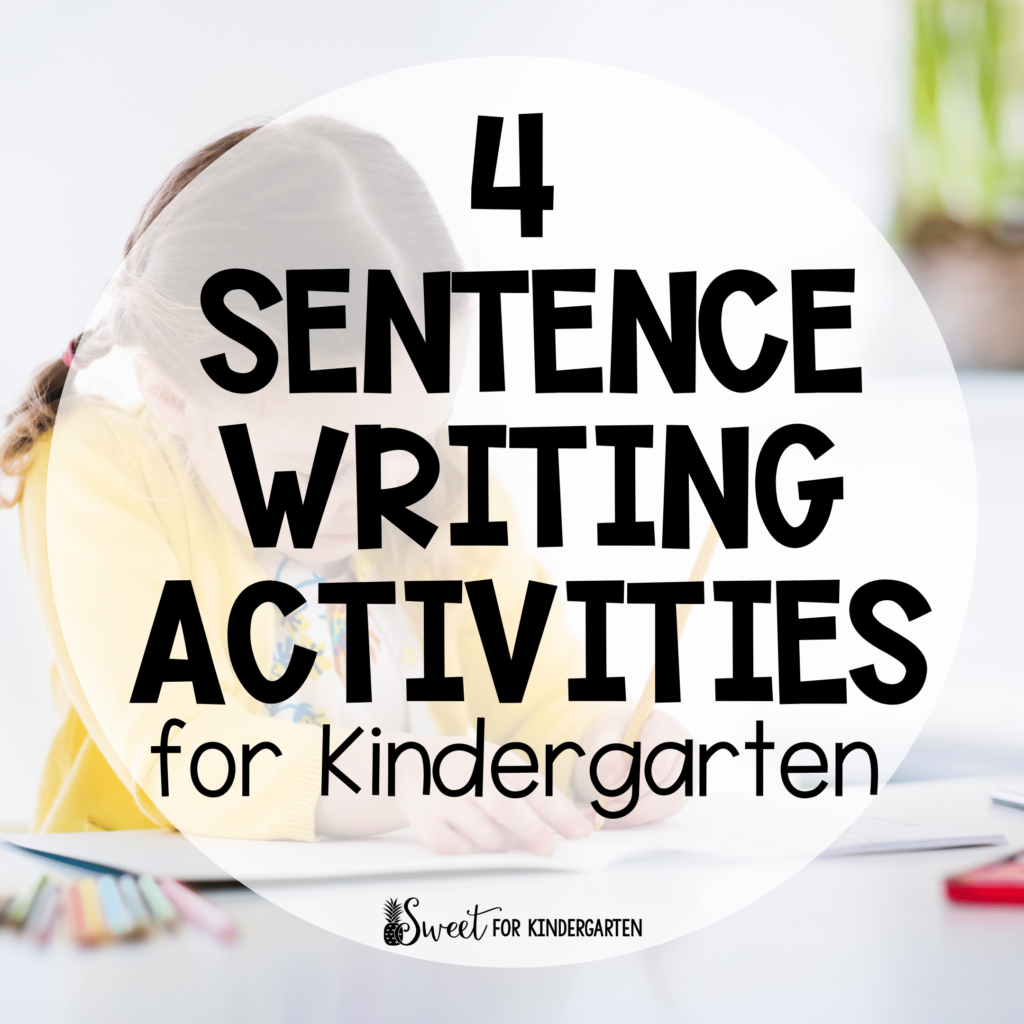 sentence writing activities kindergarten
