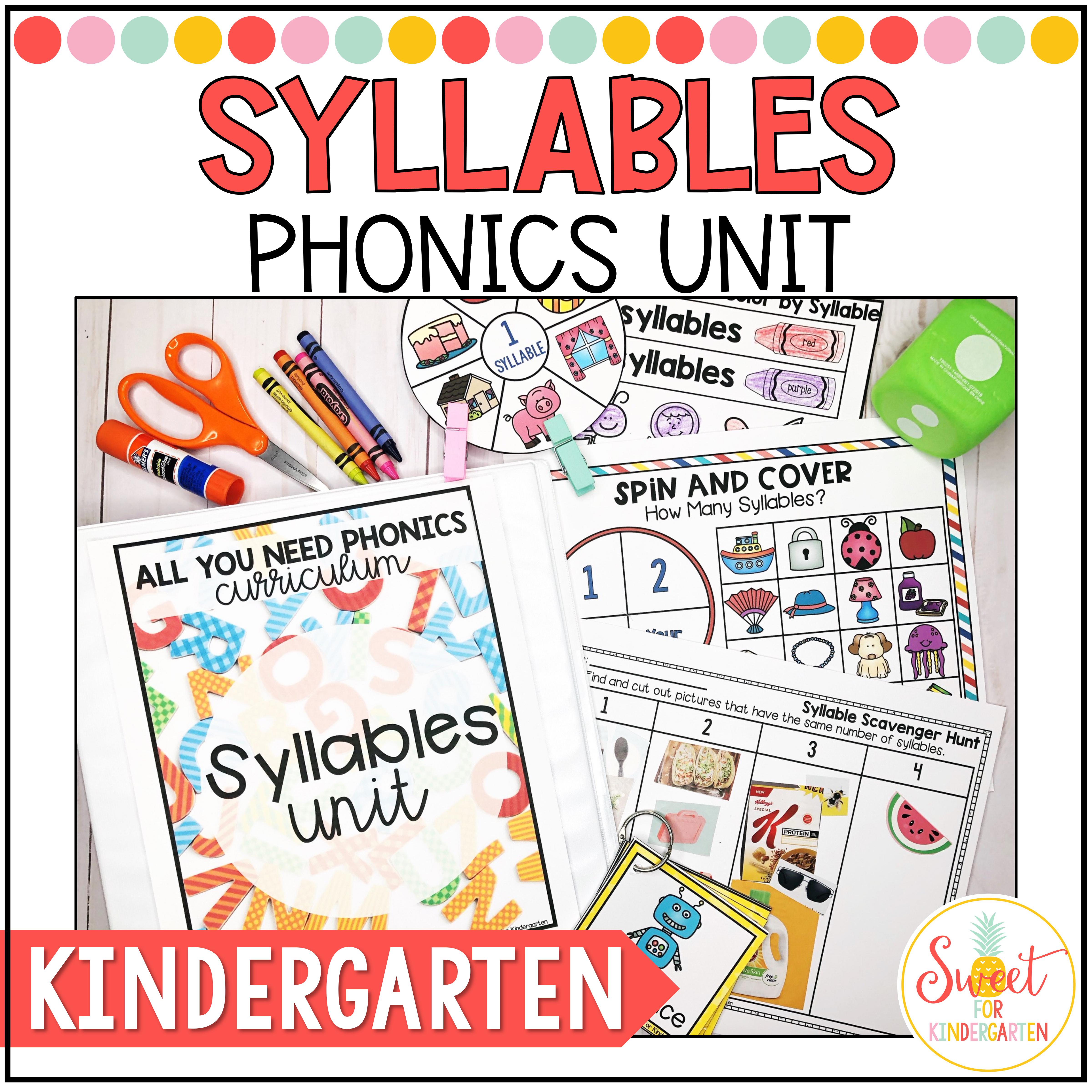 Syllables Phonics Unit