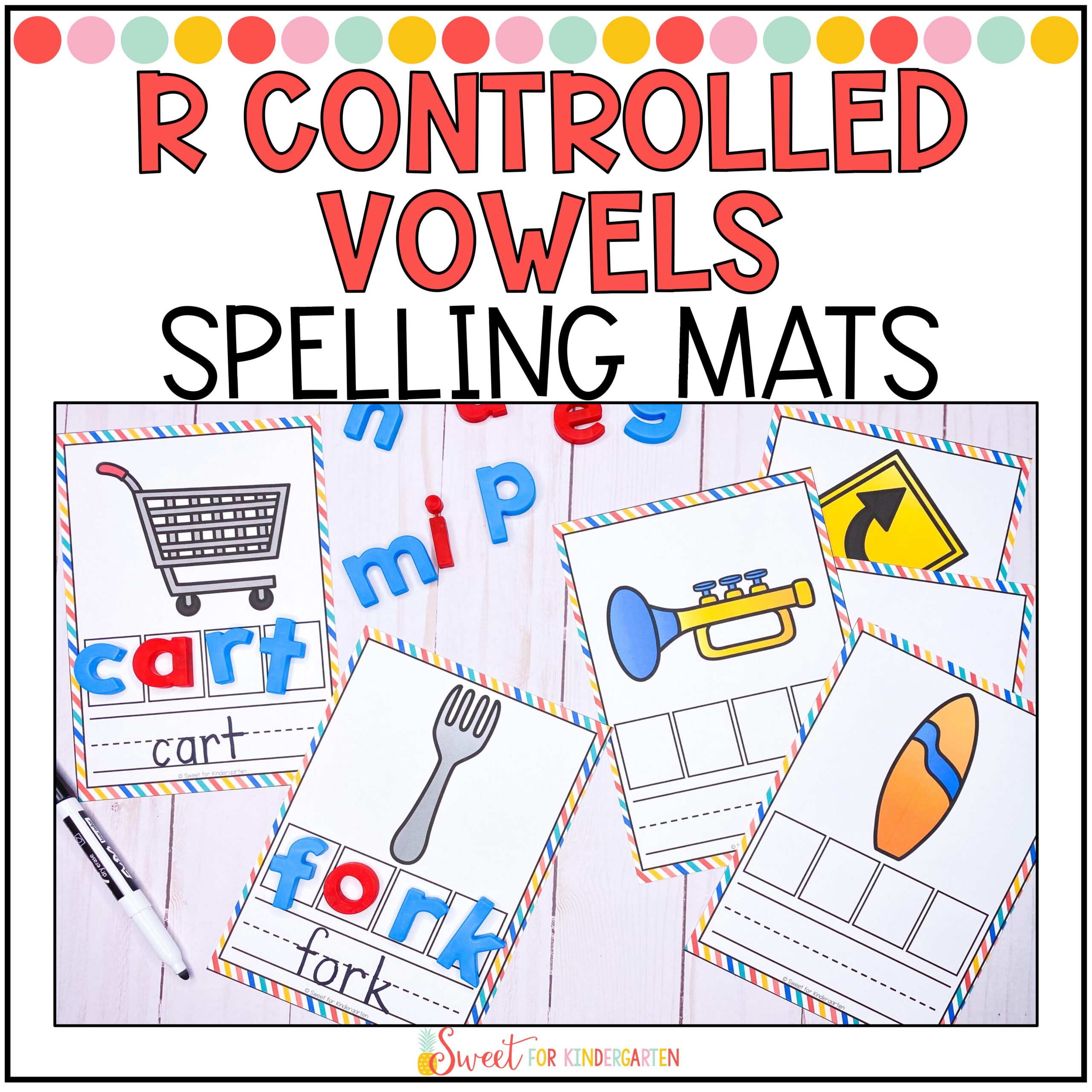 r controlled vowels spelling mats