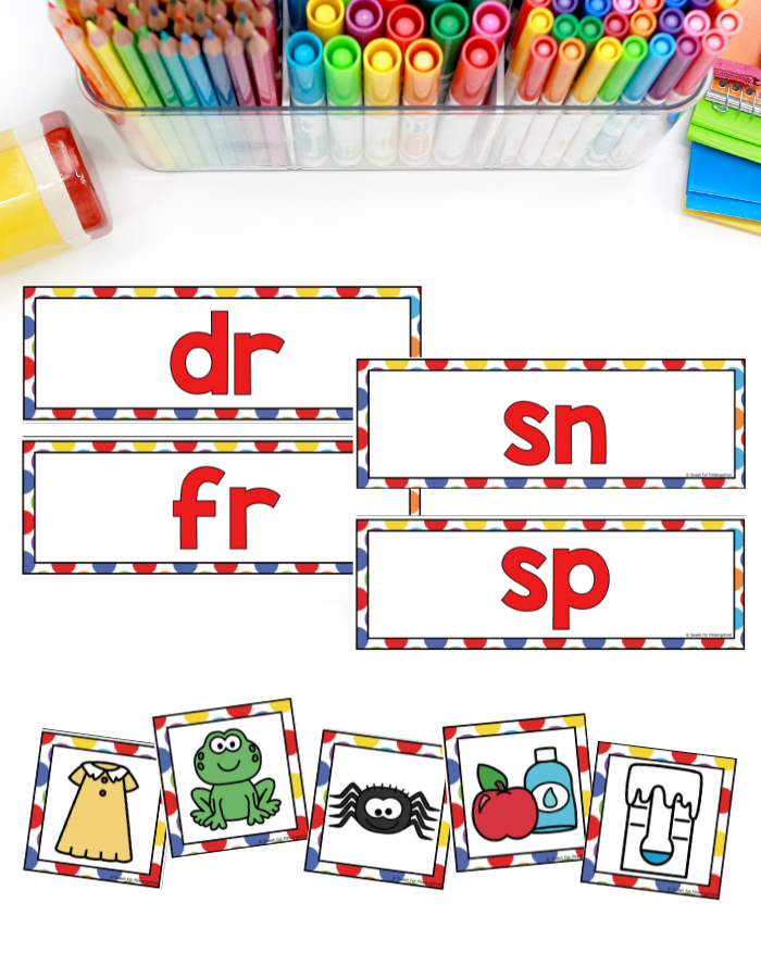Consonant Blends Picture Sort
