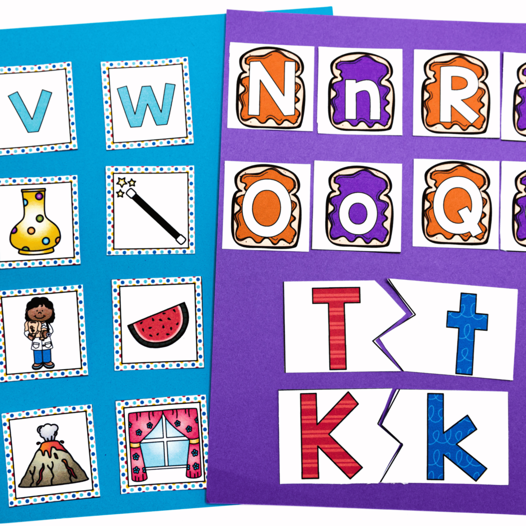 Find alphabet and letter sounds center activities and games here
